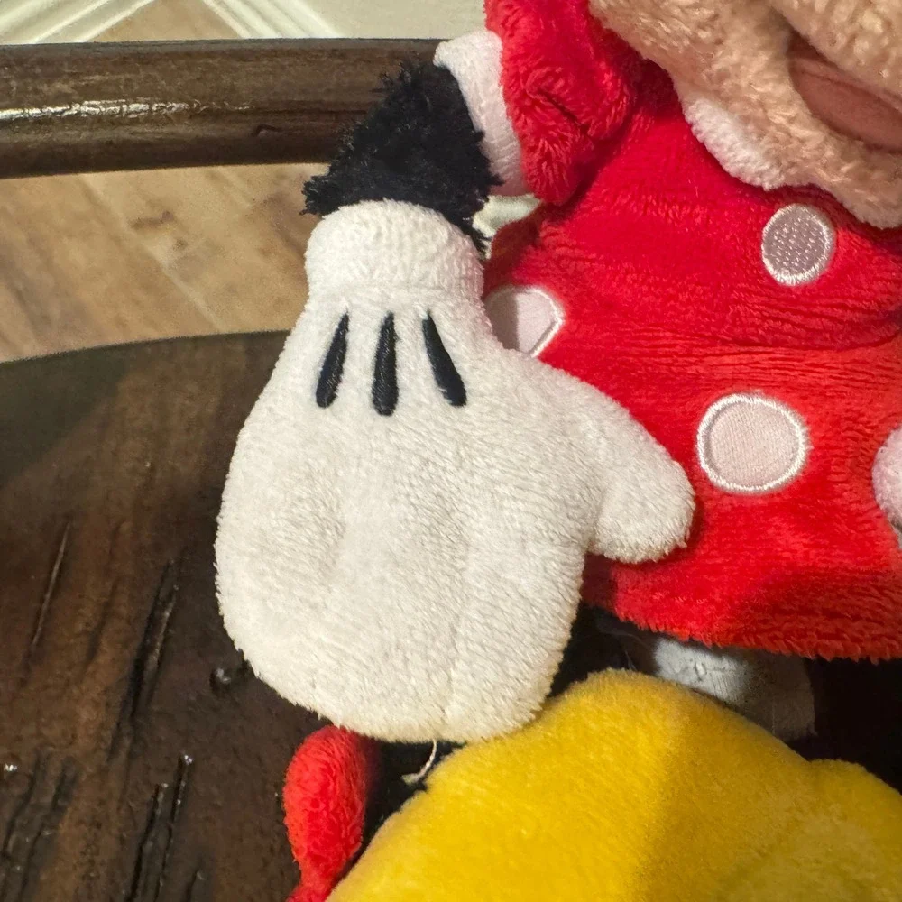 Disney Minnie Mouse Plush Red Polka Dot Dress White Gloves Yellow‎ Shoes Toy